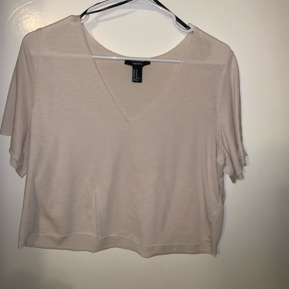 LIGHT YELLOW Crop Top.